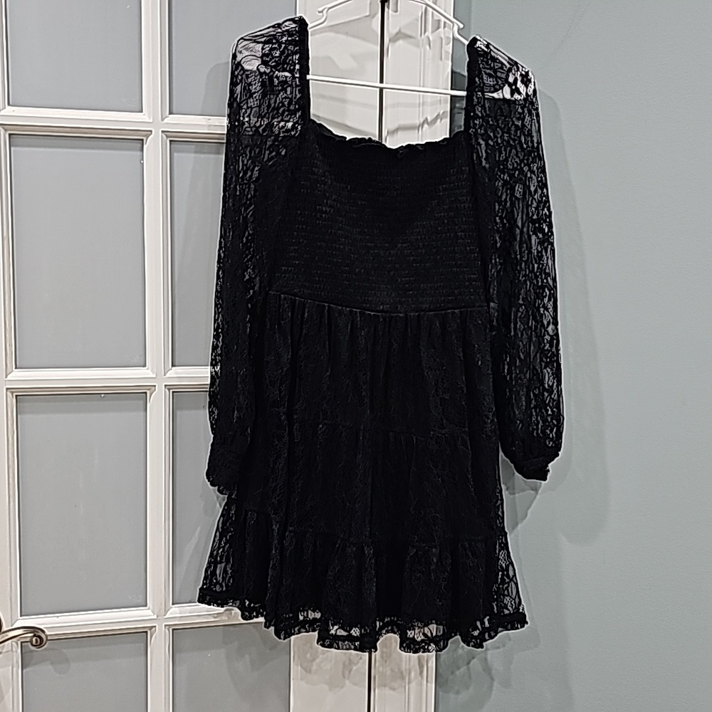New venus black lace dress